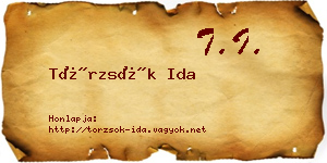 Törzsök Ida névjegykártya